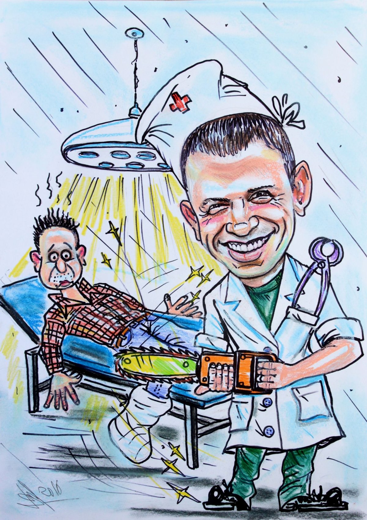 Шарж на медиков