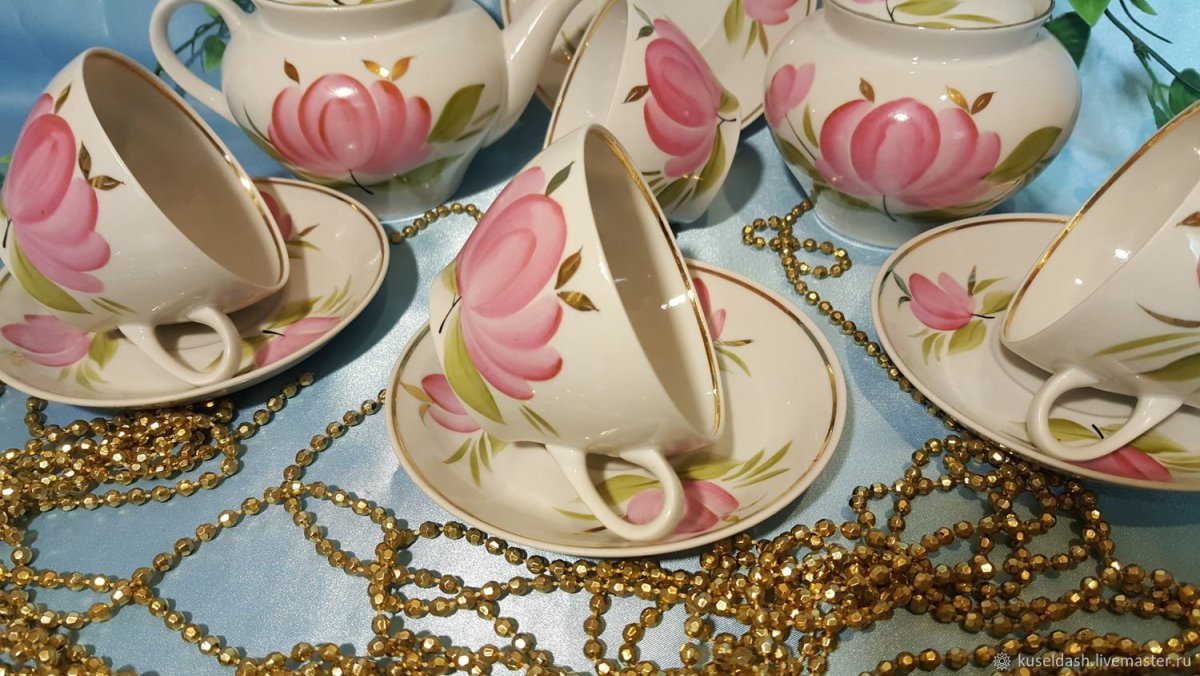 Астра голубая сервиз Франц Гарднер