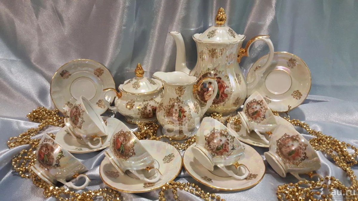 Чайный сервиз Гжель подготовительная группа