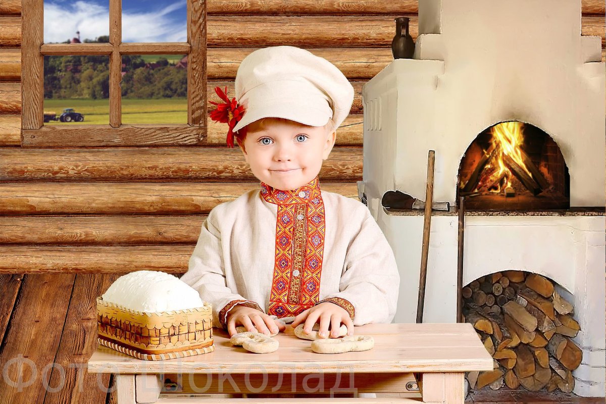 Печка без фона