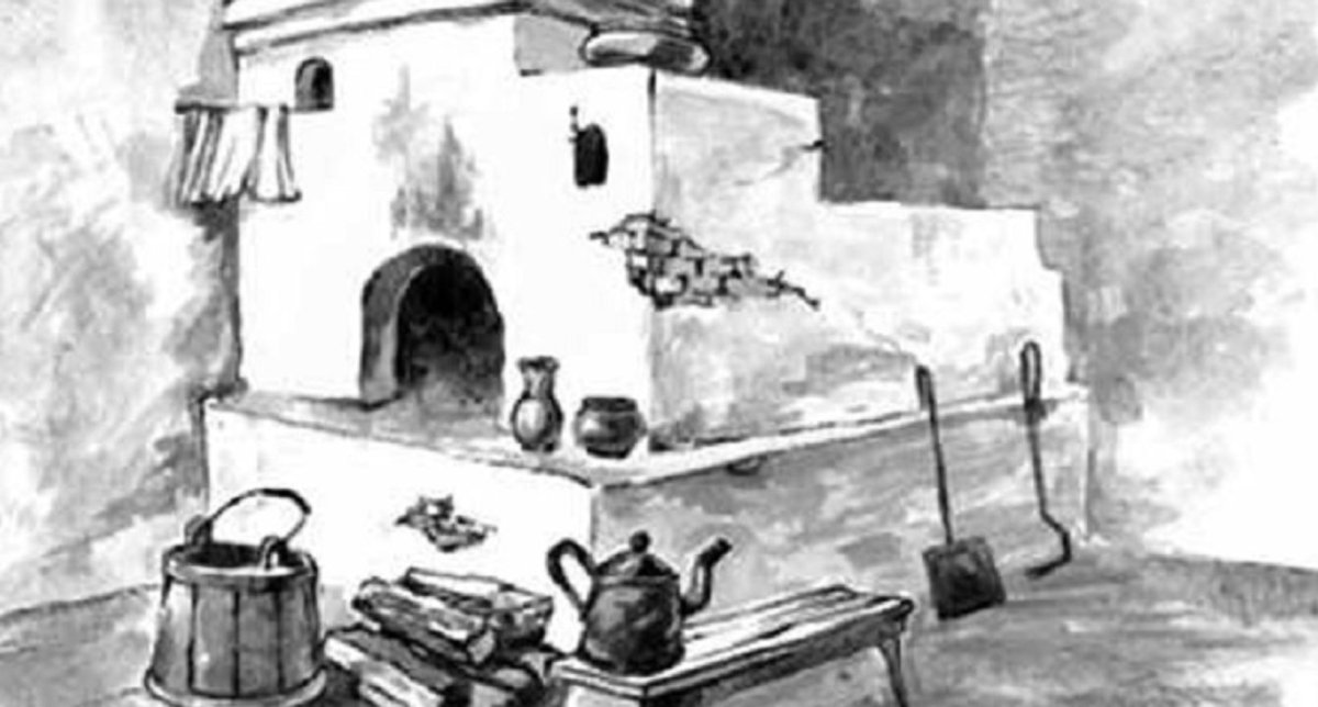 Печь раскраска