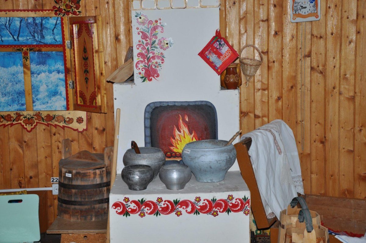 Русская печь рисунок