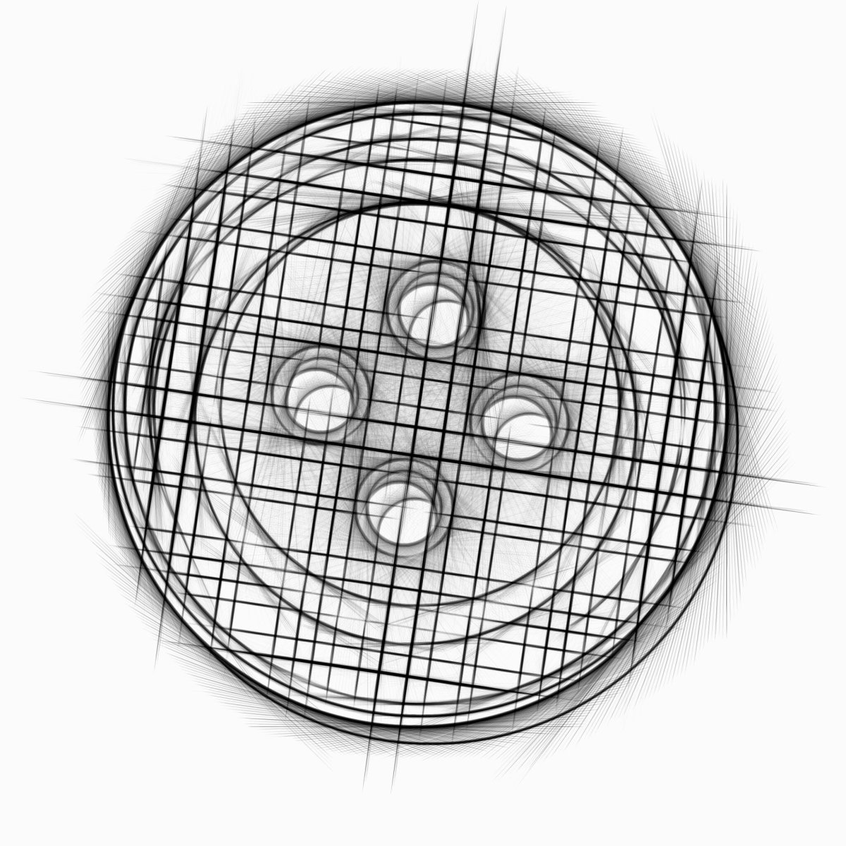 Пуговица на прозрачном фоне
