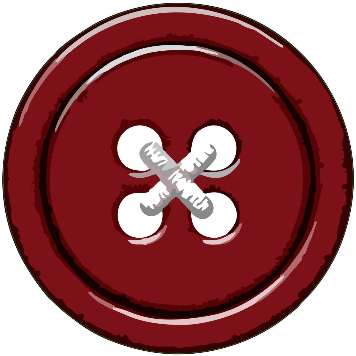 Пуговица коричневая