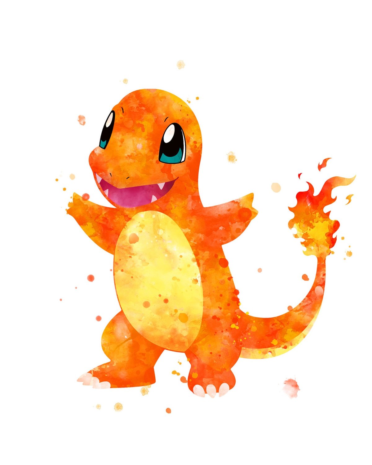 Аниме покемоны Чармандер