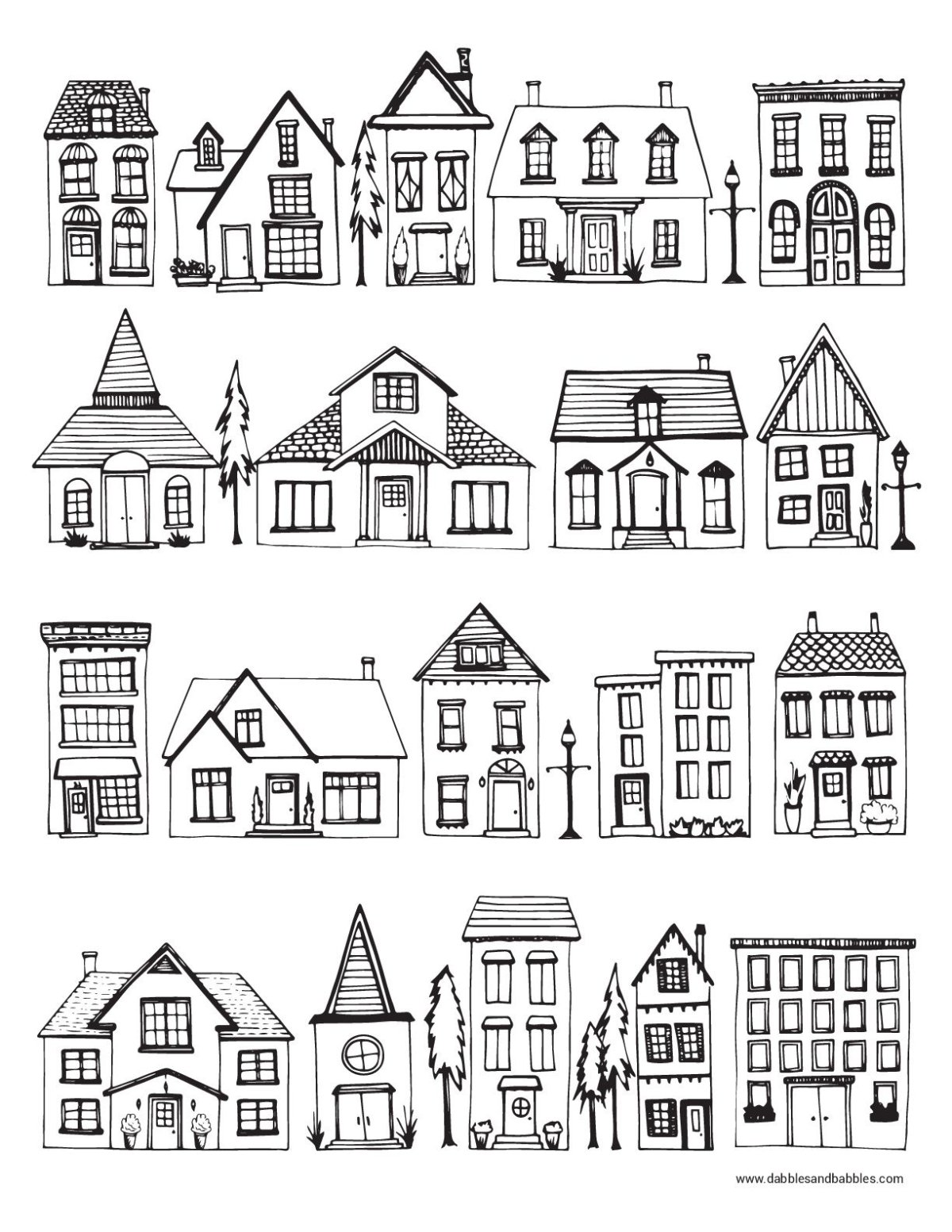 Домик в лесу набросок