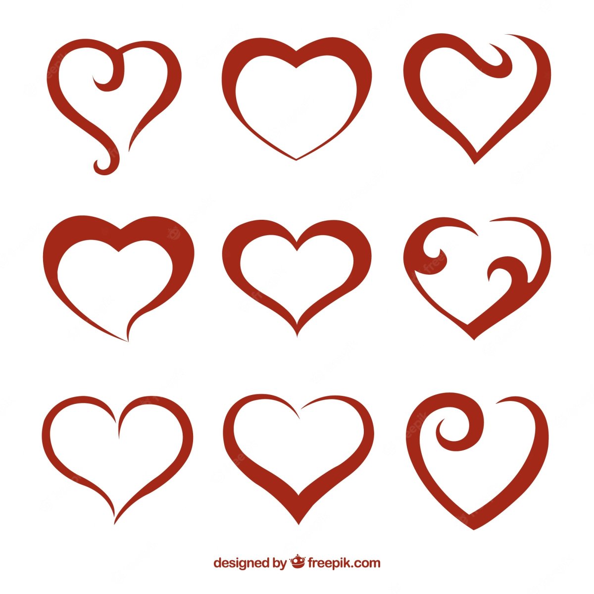 Сердечко силуэт