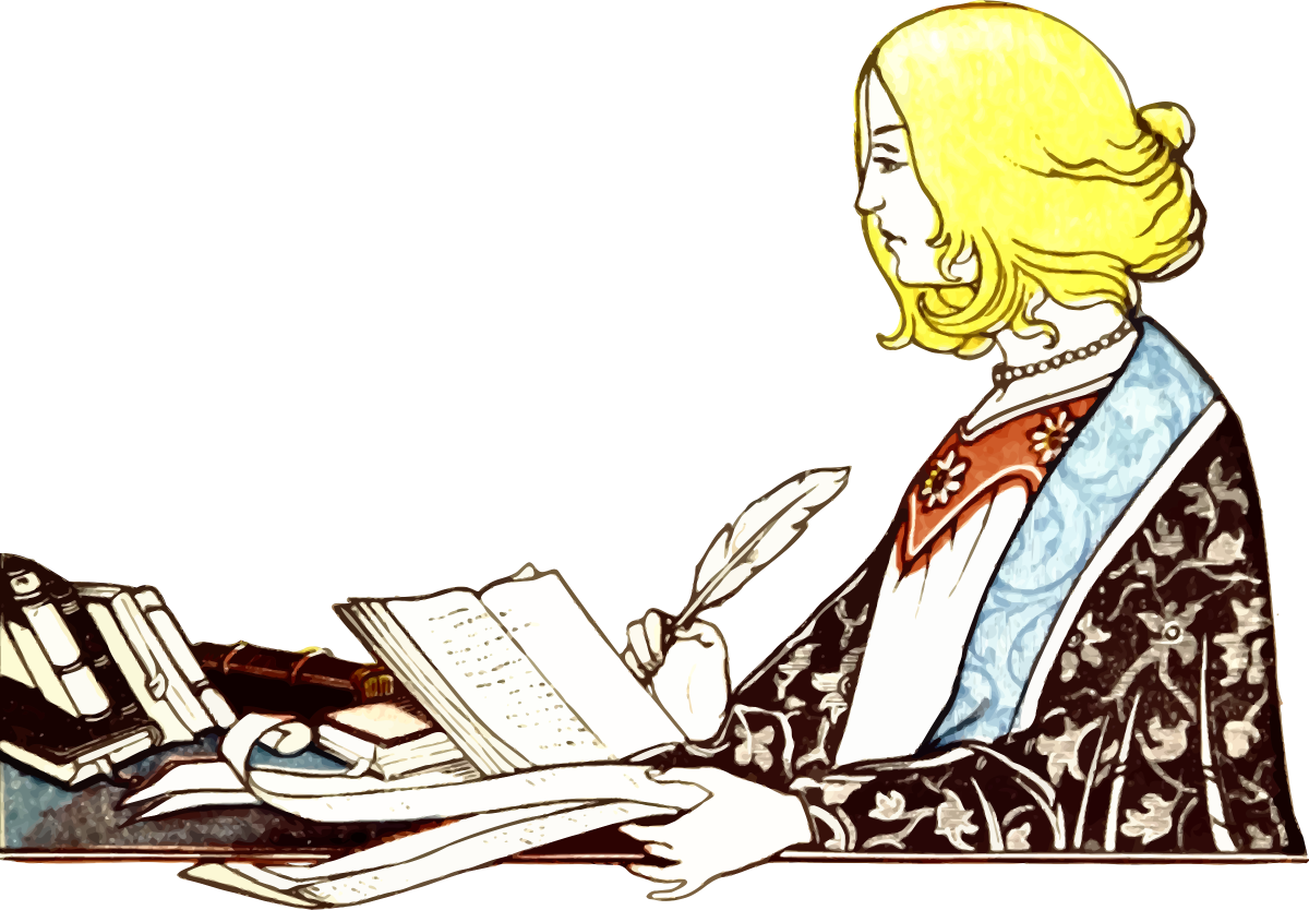 Писатель мультяшный