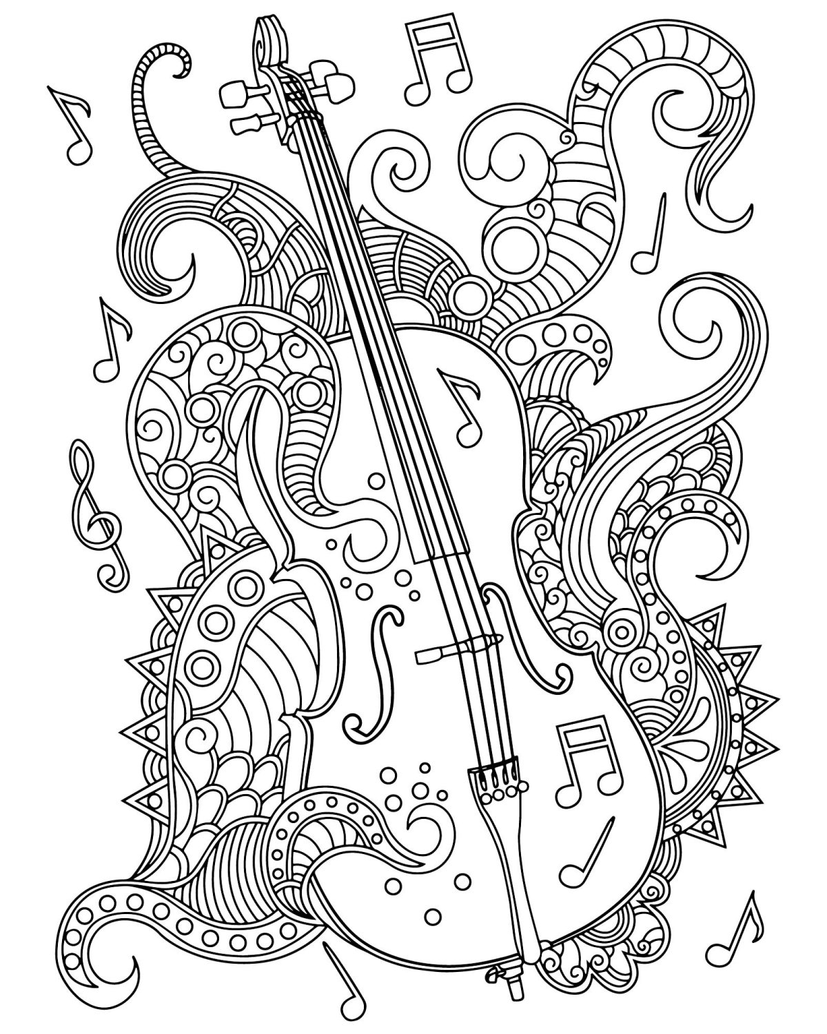 Нарисовать скрипку