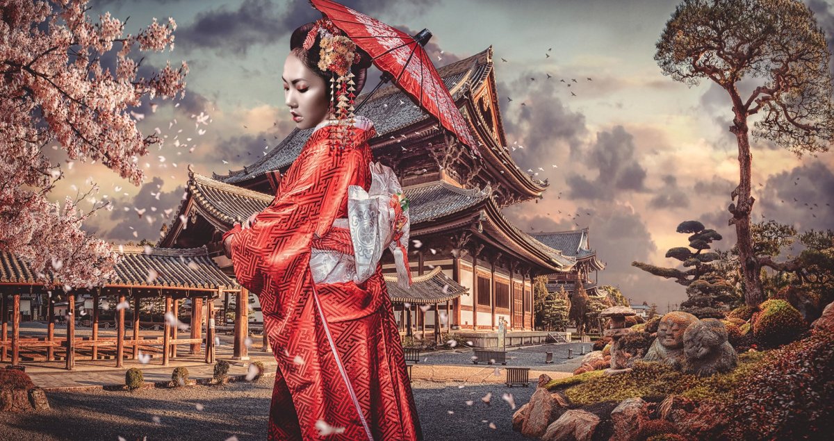 Япония Сакура гейша