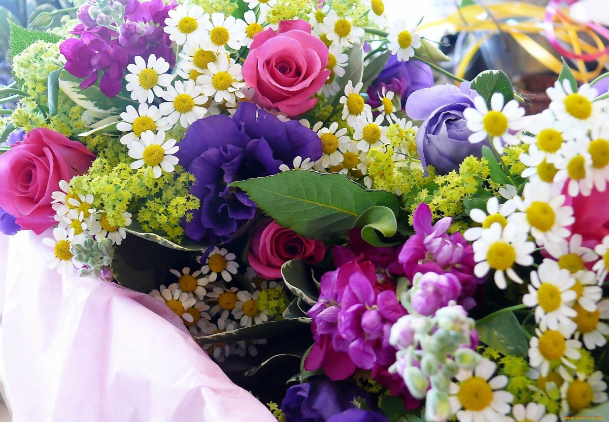 Букет роз в охапку