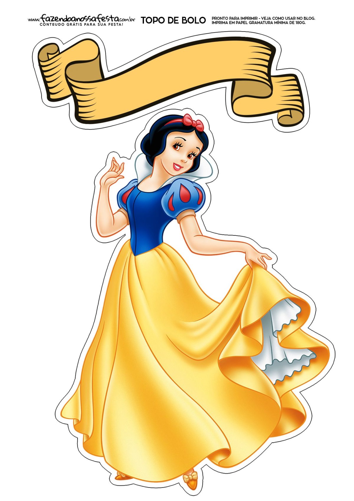 Белоснежка для печати в хорошем качестве