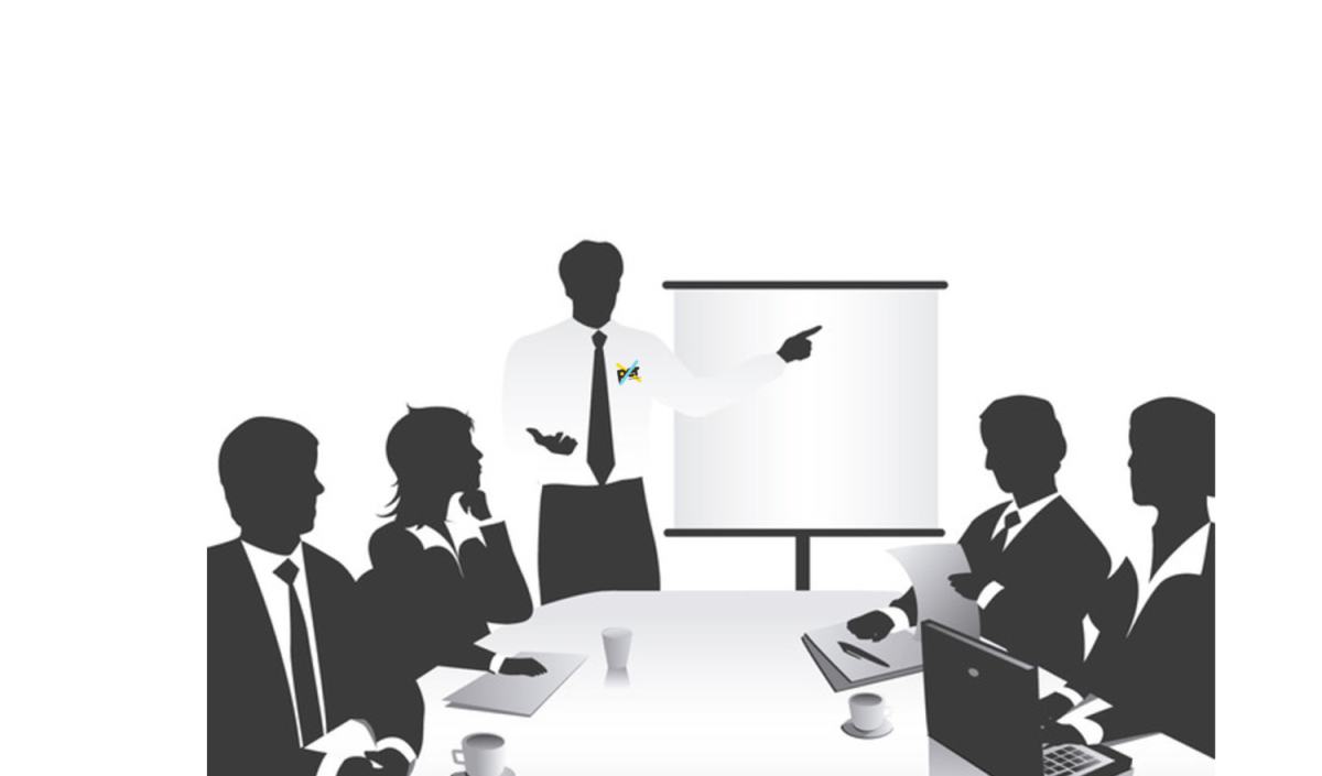 Силуэты людей на совещании