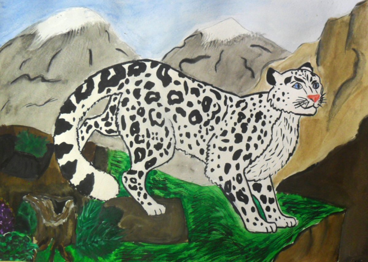 Снежный Барс пластилинография