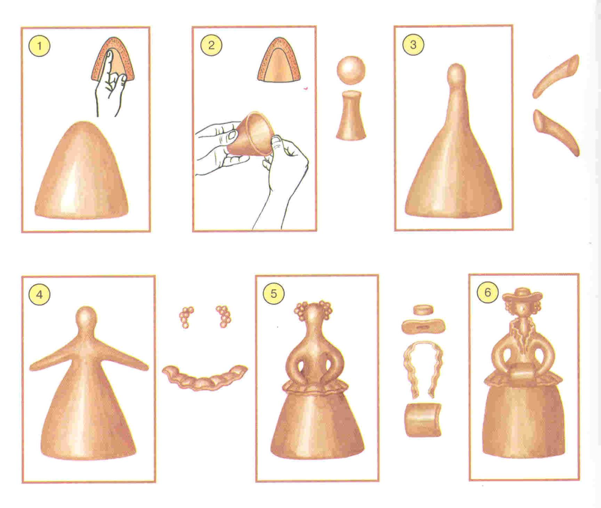 Дымковская игрушка "Барыня"