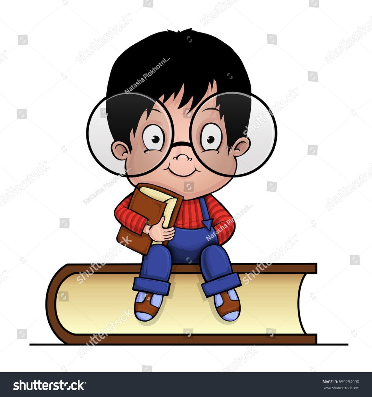 Умный мальчик рисунок