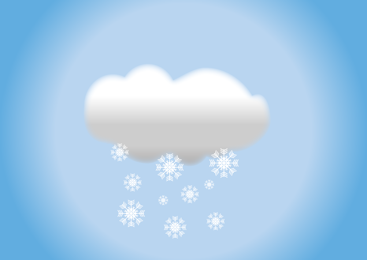 Облако со снежинками