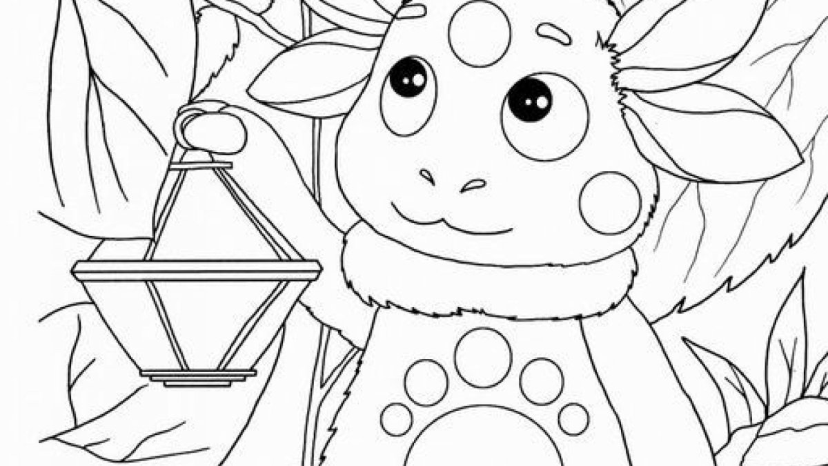 Раскраски для малышей Лунтик