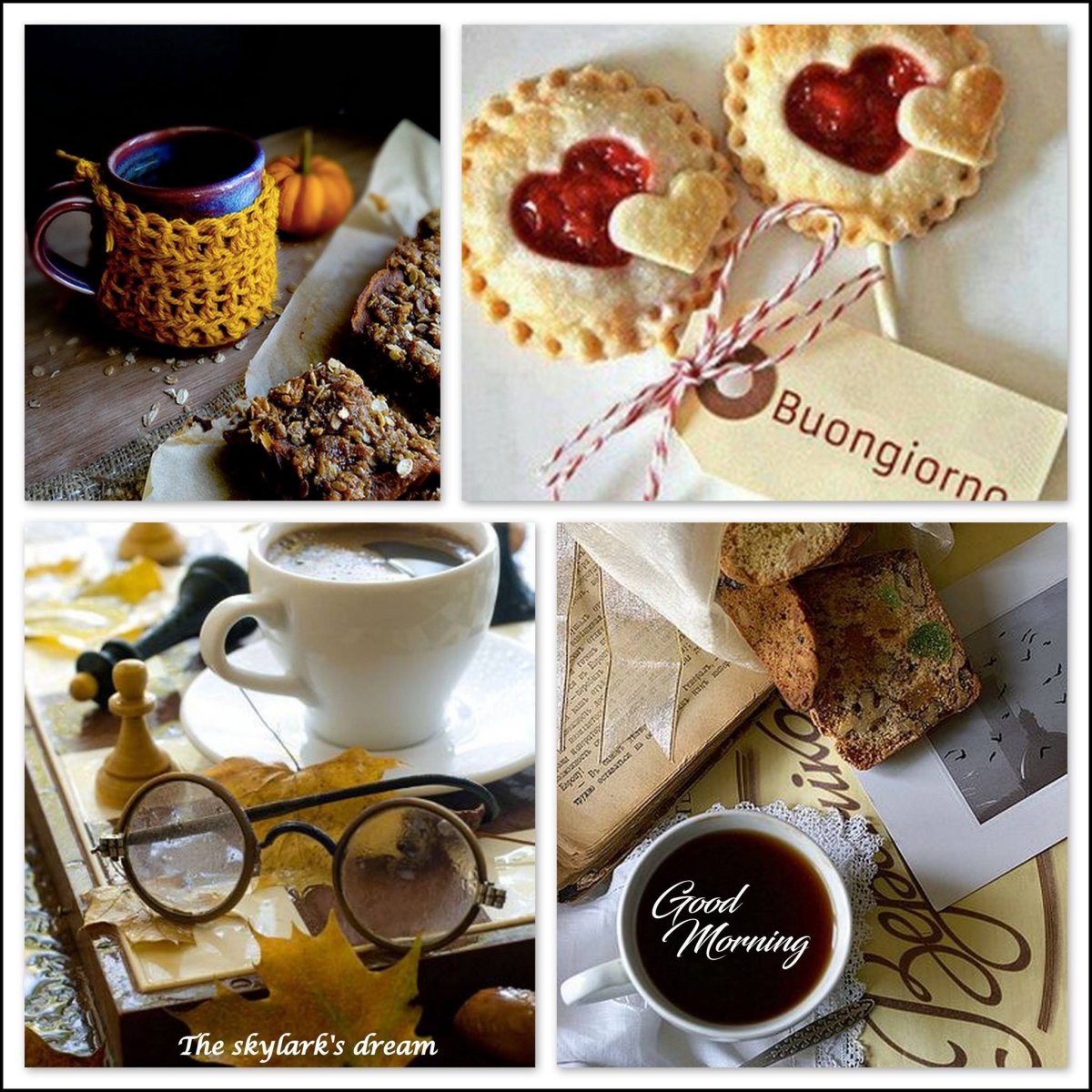 Красивый завтрак с кофе