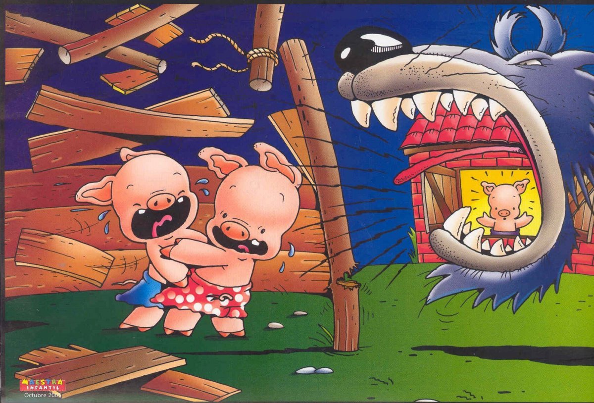 Три поросенка комикс