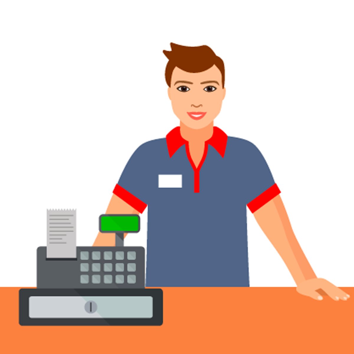 Нарисовать продавца