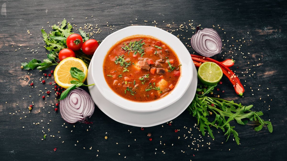 Харчо вид сверху