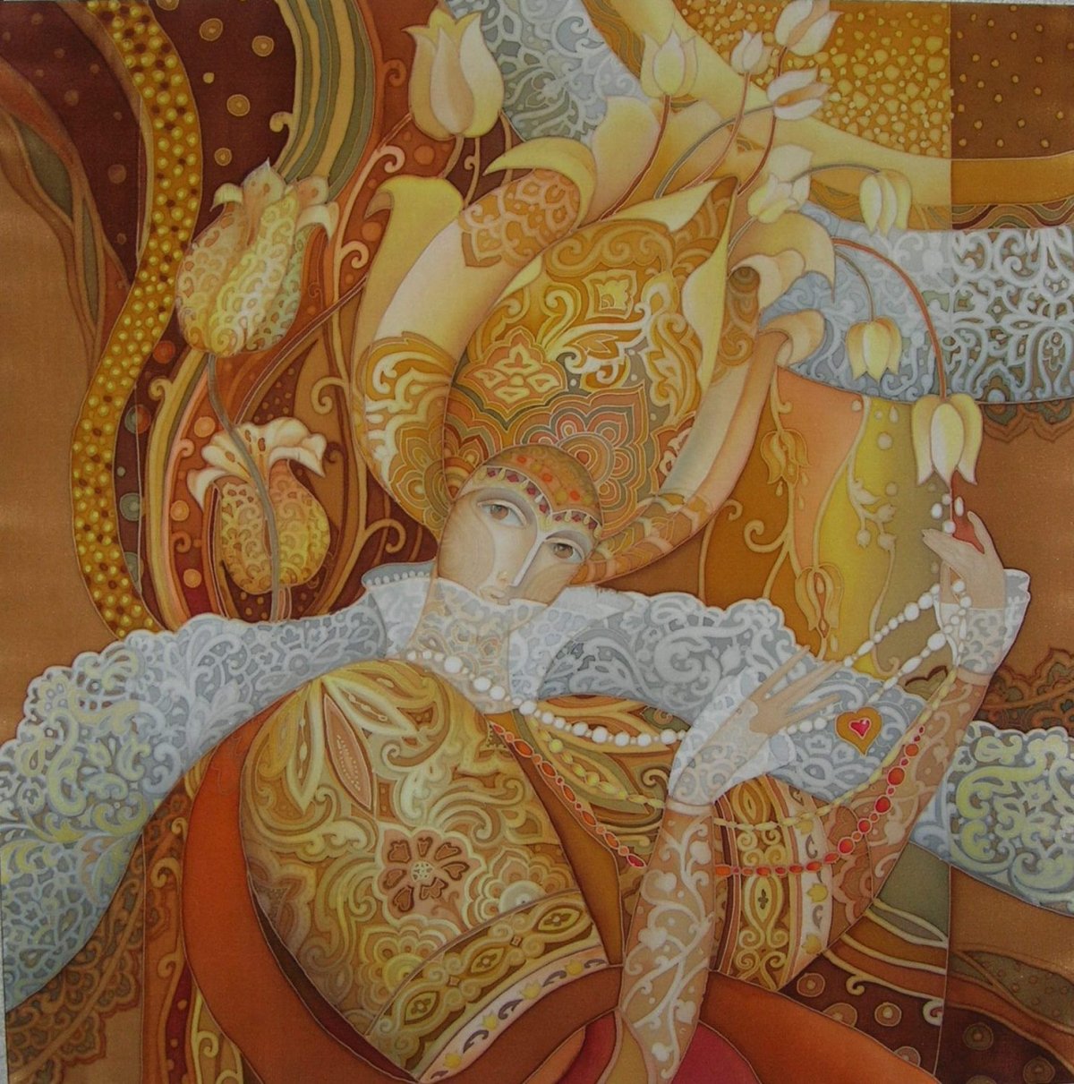 Художница любовь Тощева.батик.