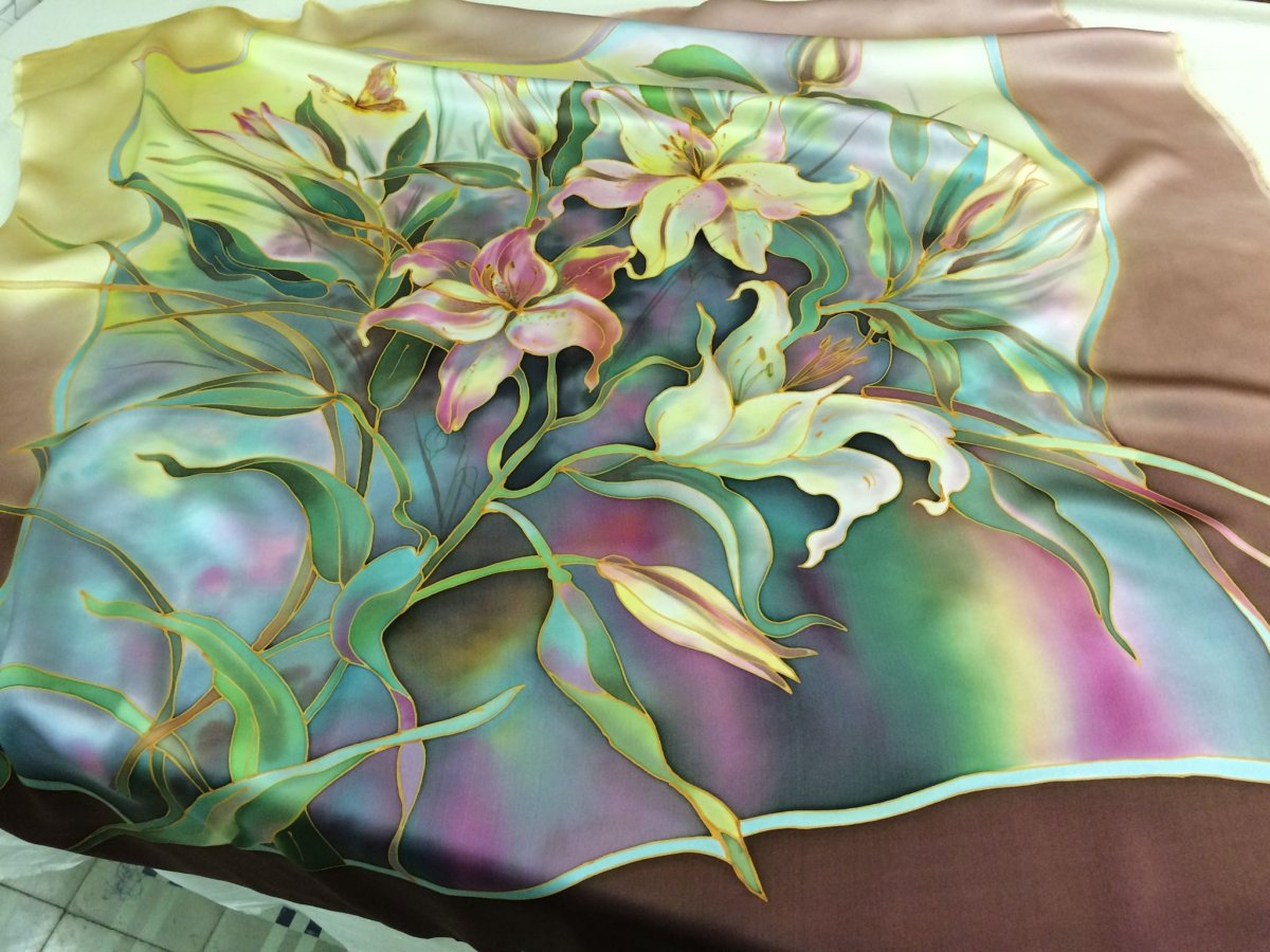 Художественная роспись по ткани батик