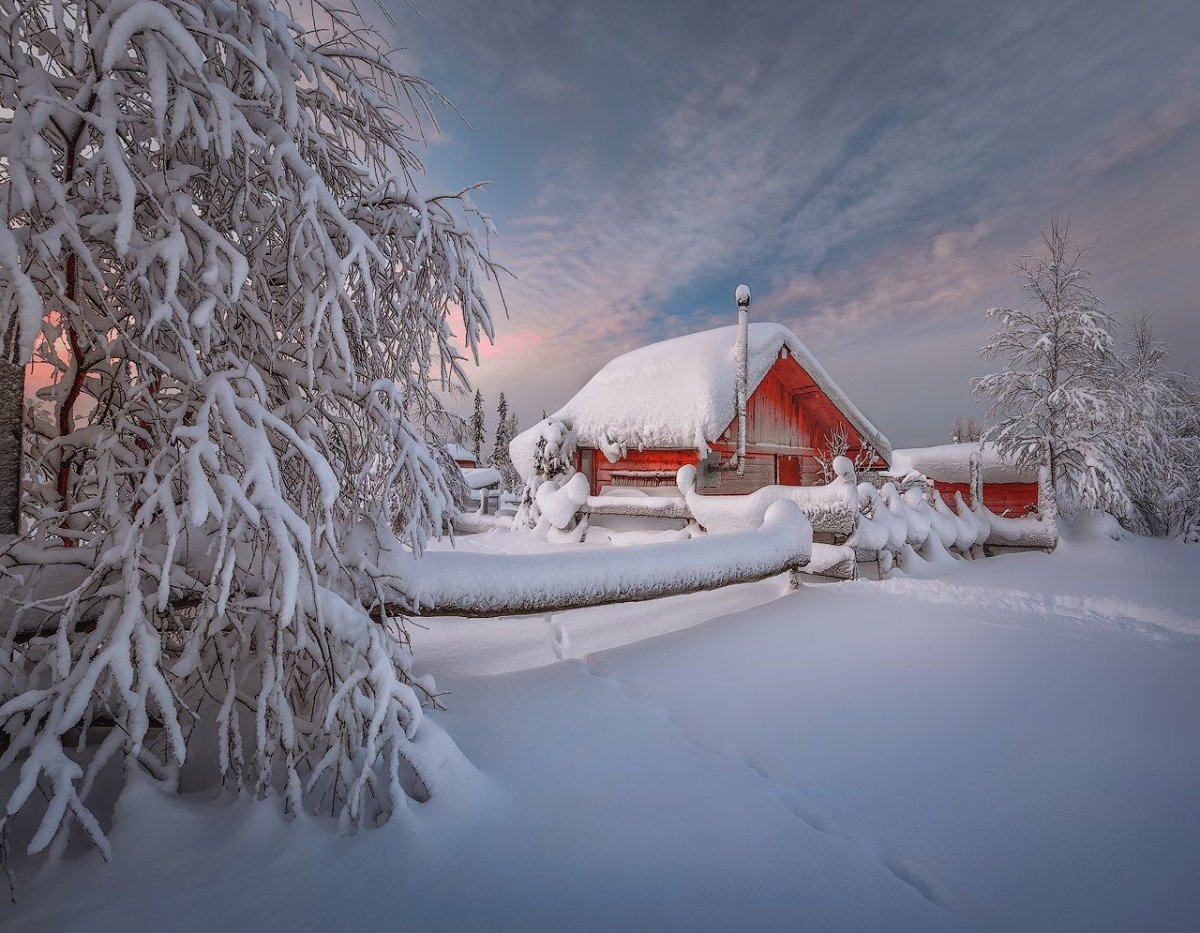 Зимняя деревня