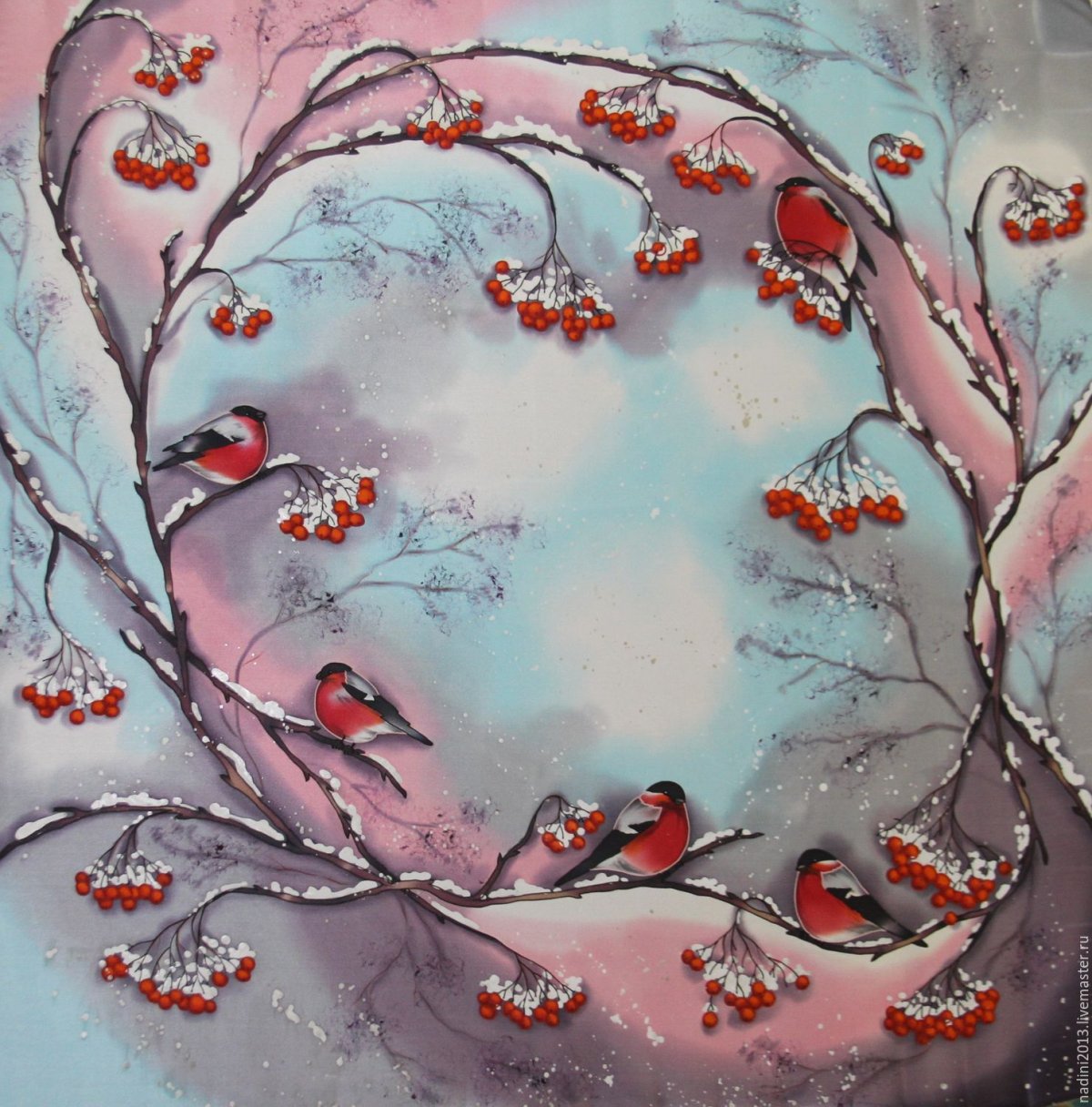 Горячий батик дерево зима