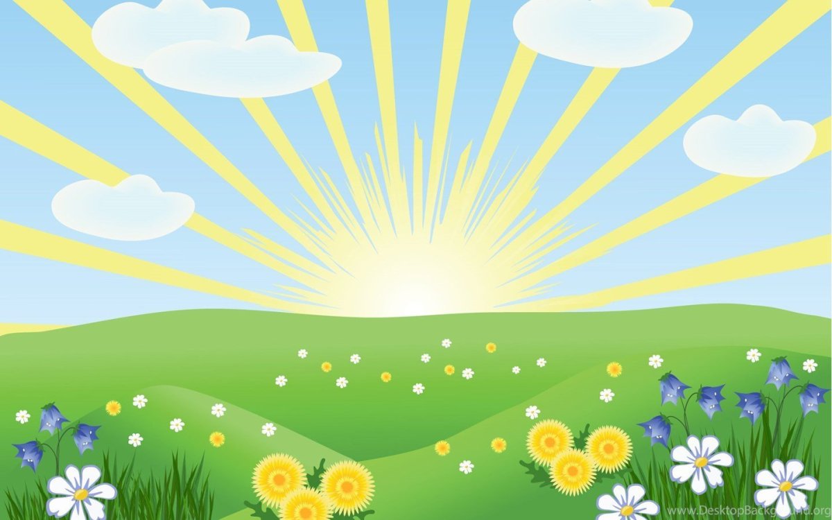 Фон летняя Полянка для детей