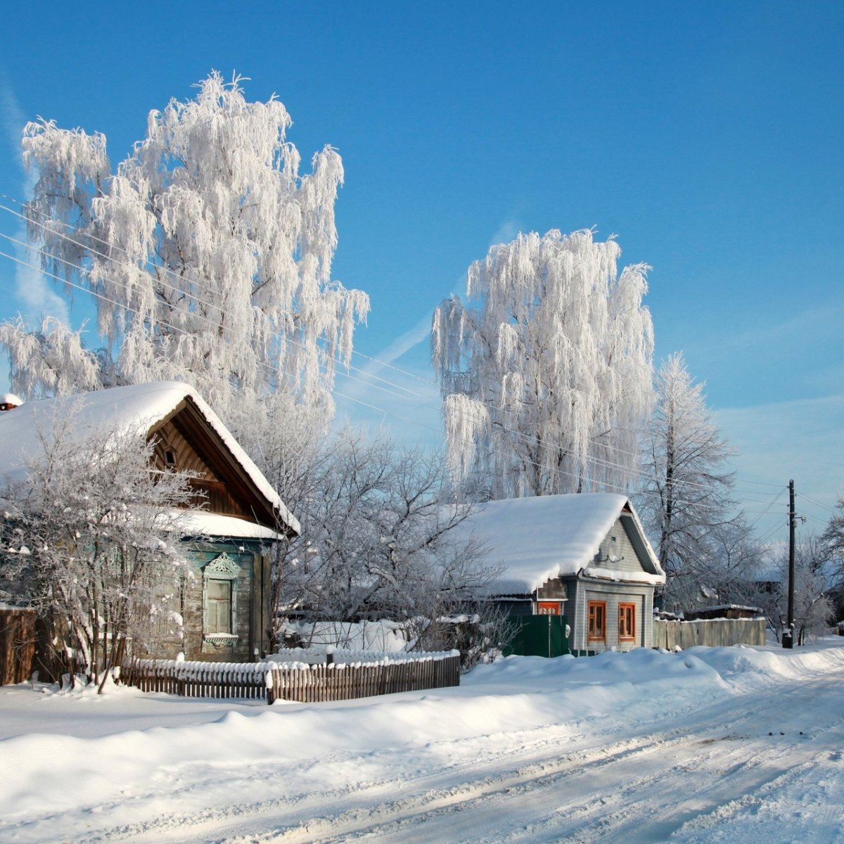 Зима в деревне