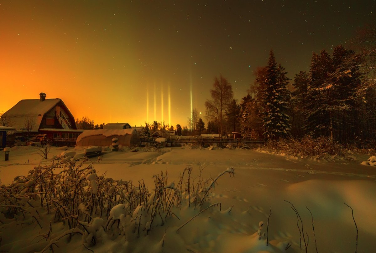 Зимняя деревня