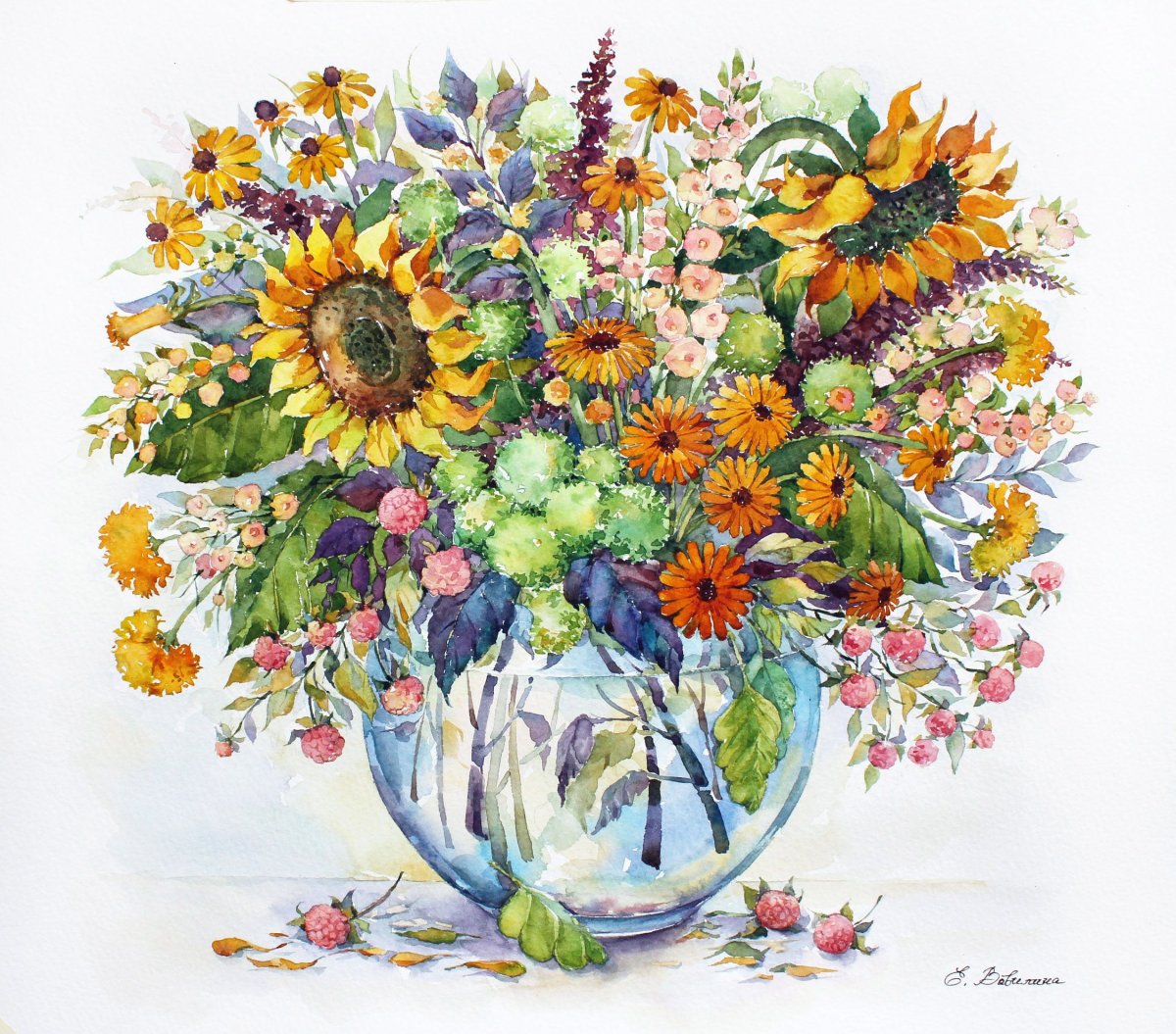 Корзинка с цветами