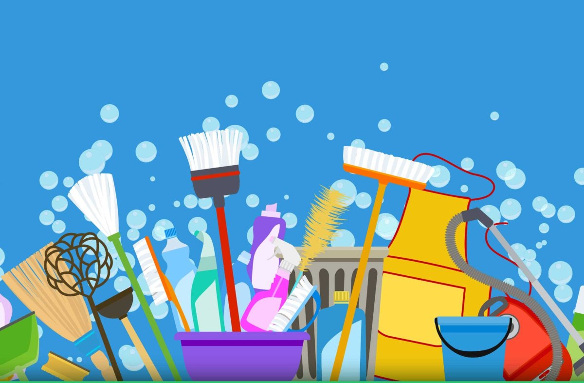 Уборка в библиотеке