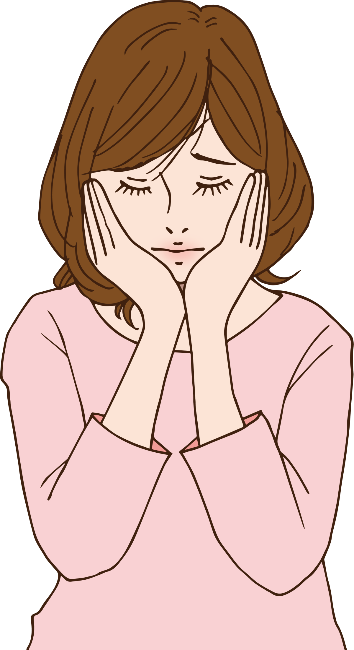 Расстроенная мама