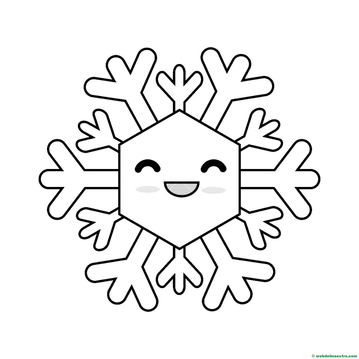 Лохкие сьнижинки цвитными карондашами