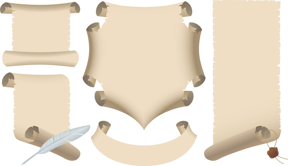 Свиток черно белый