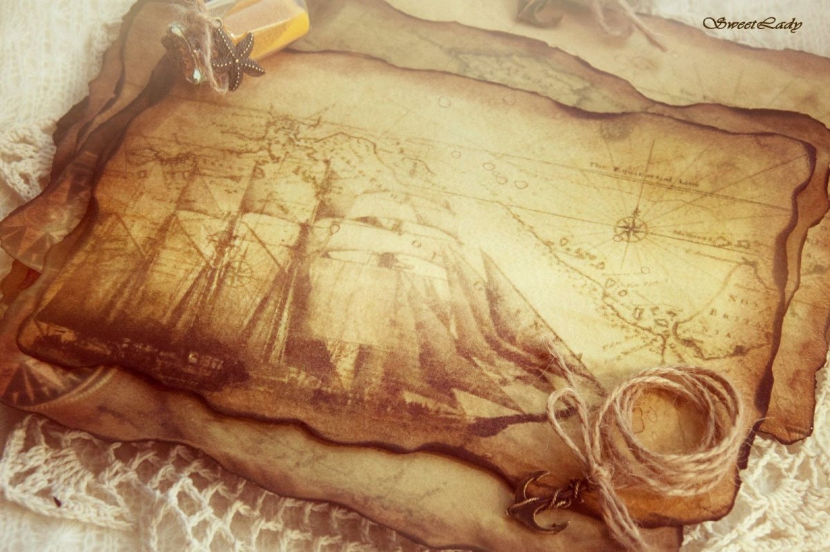 Лист пергамента горизонтальный