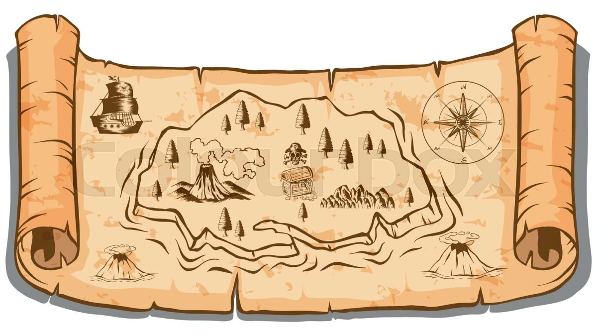 Состаренная бумага свиток