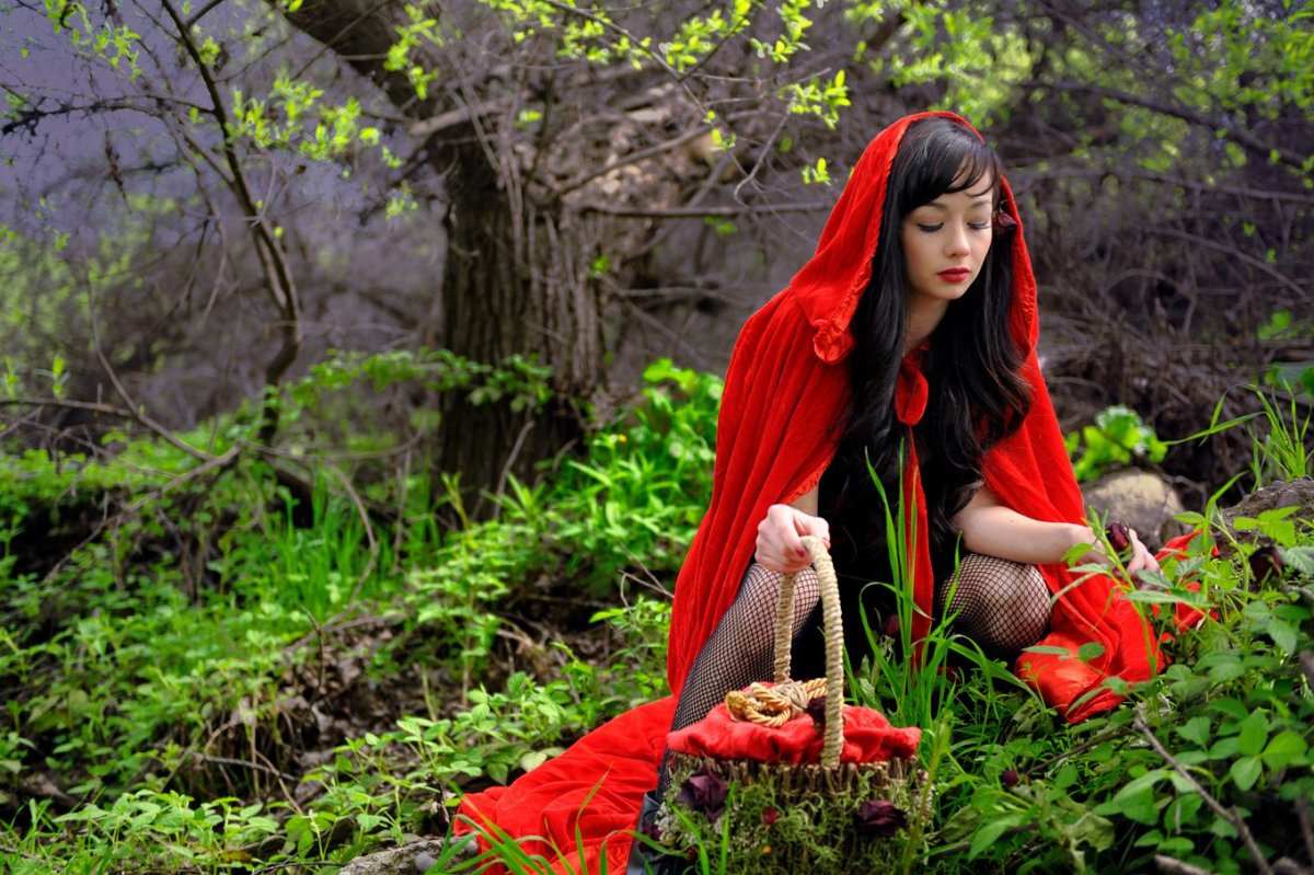 Фотосессия красная шапочка