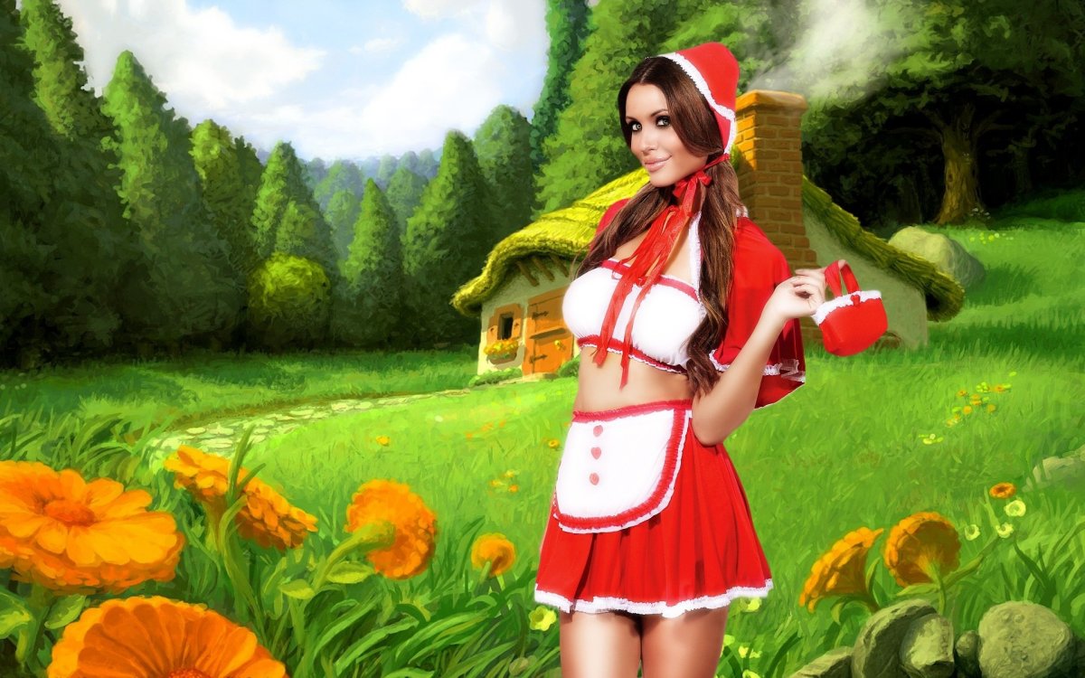 Красная шапочка фон