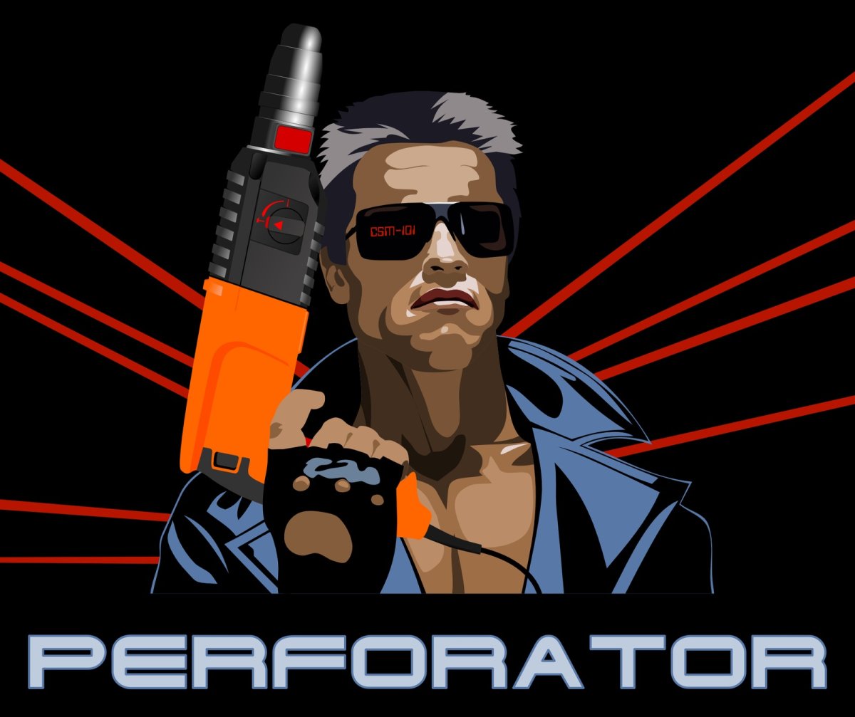 Человек перфоратор