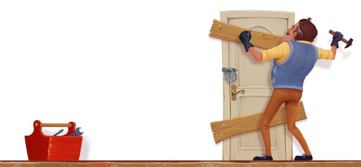 Привет сосед дверь в подвал