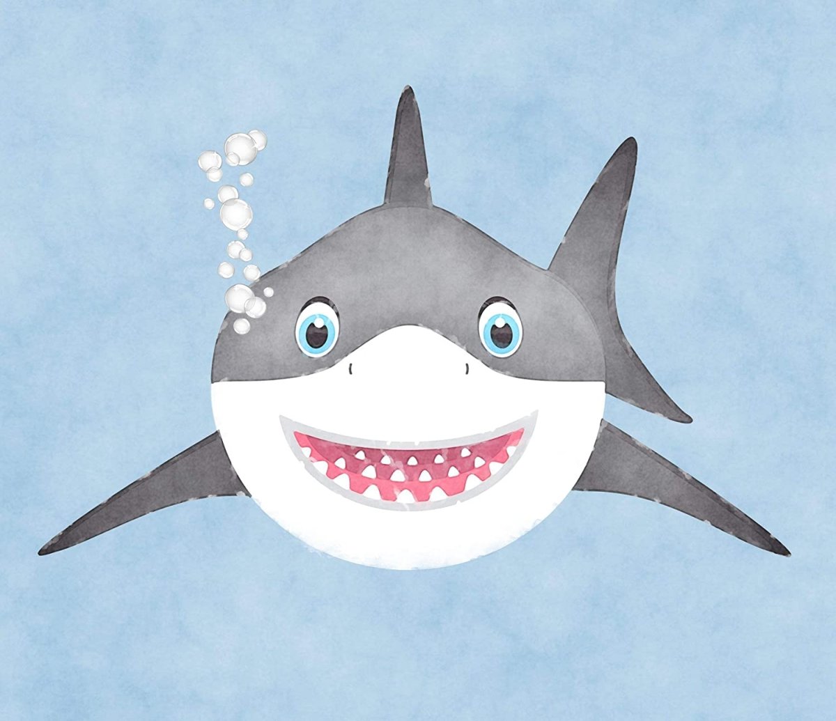 Акула в мультяшном стиле