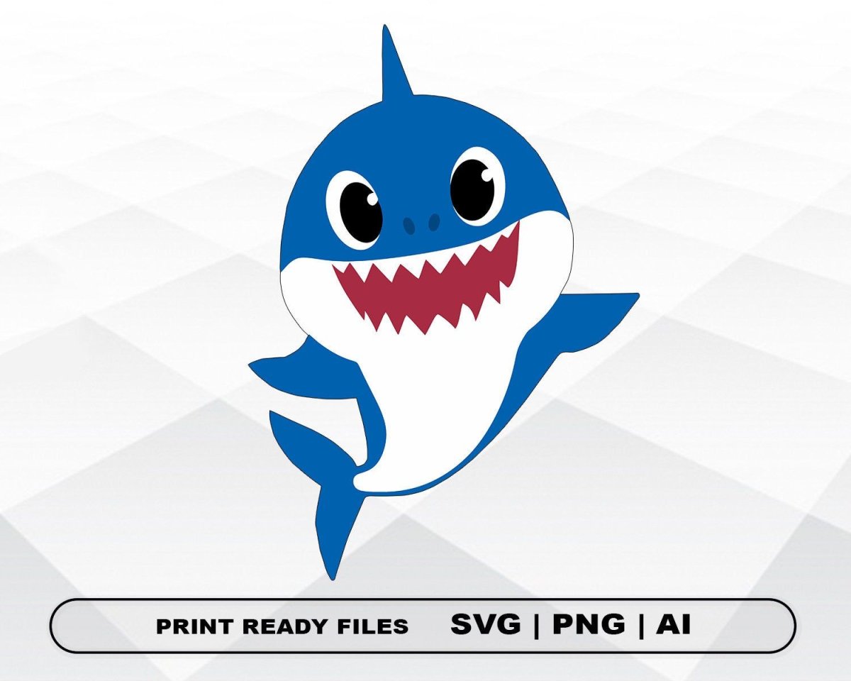 Милая акула вектор