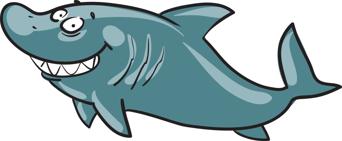 Зубастая акула вектор