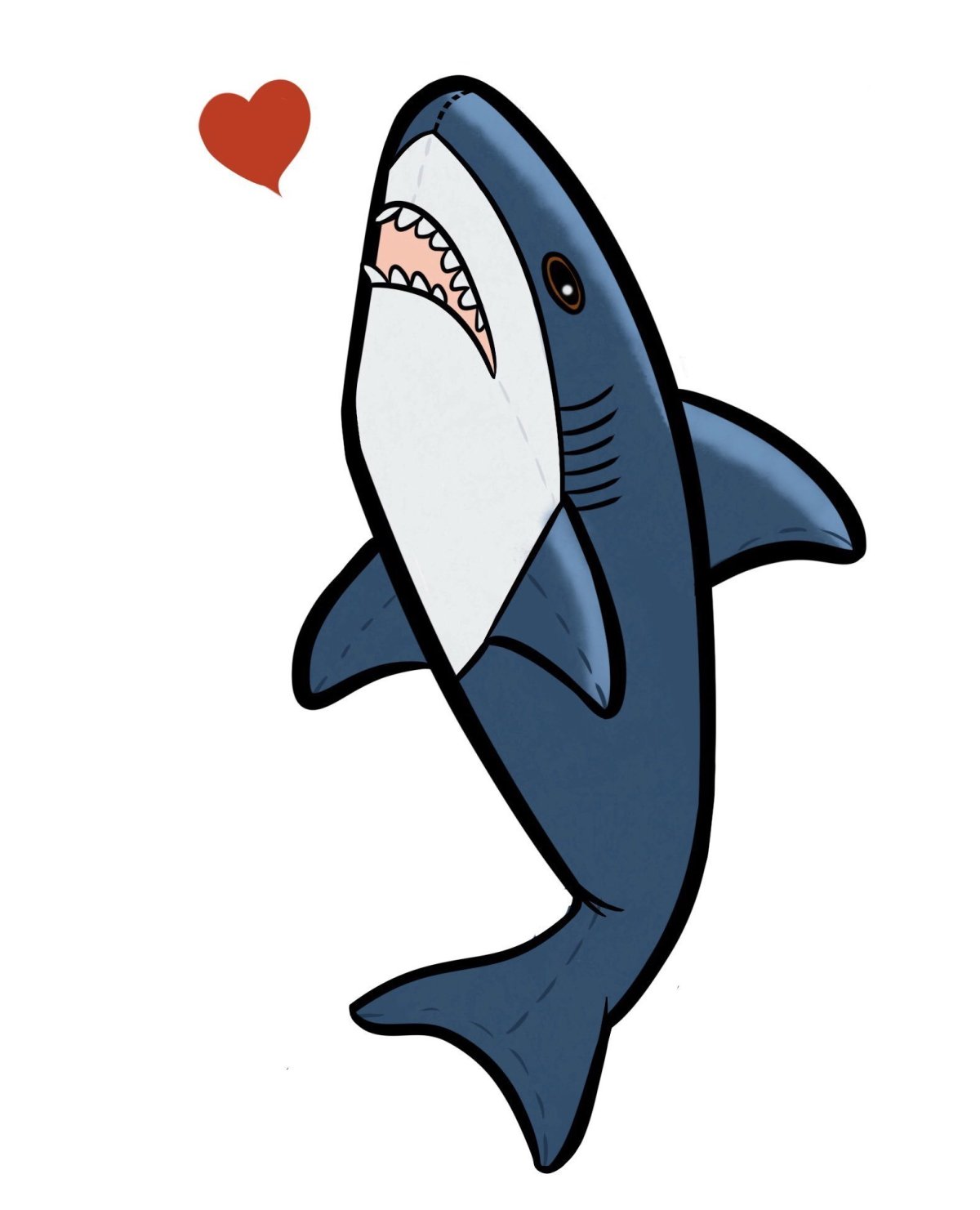 Акула с открытым ртом мульт