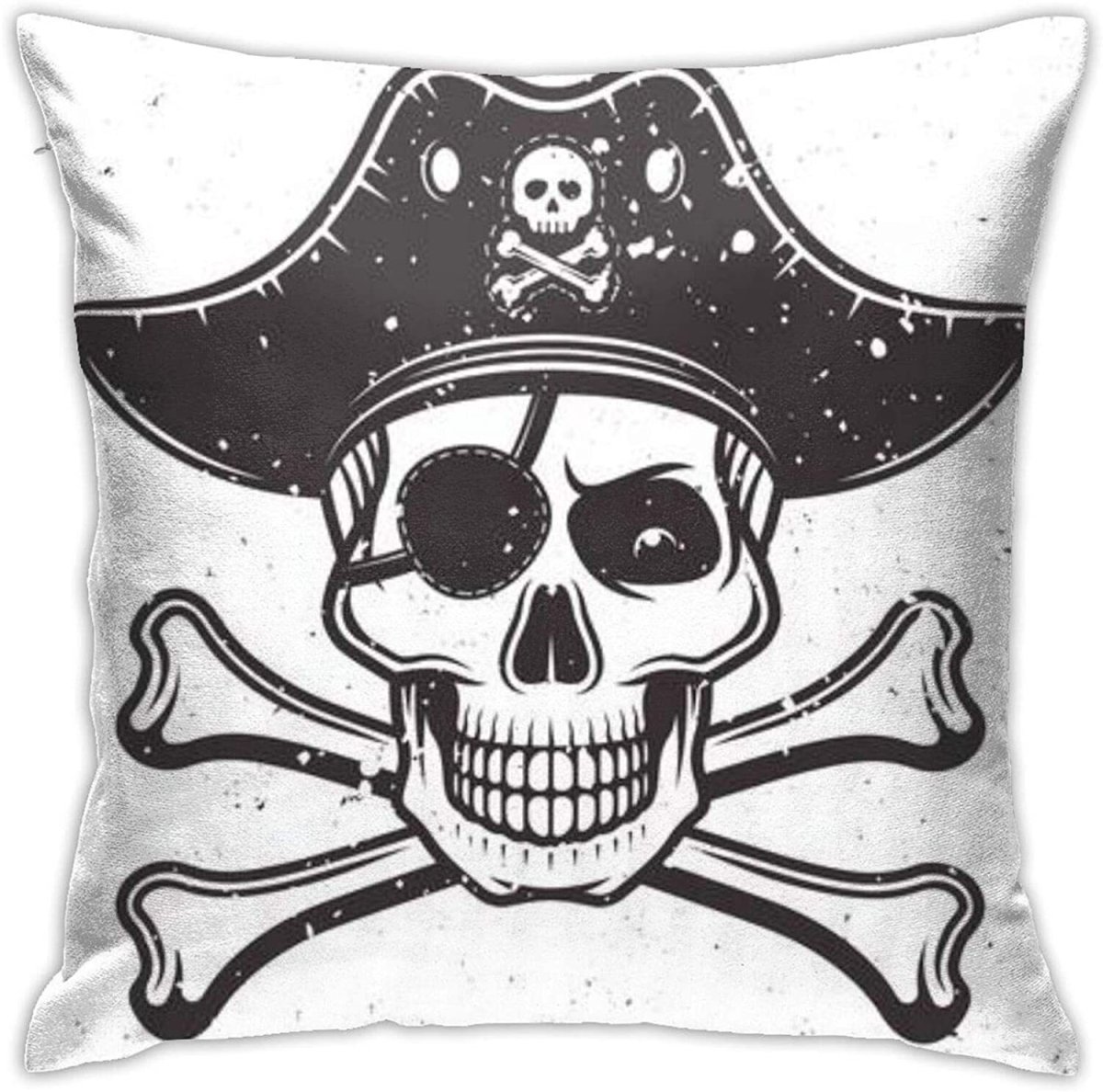 Пират с сундуком и сокровищами