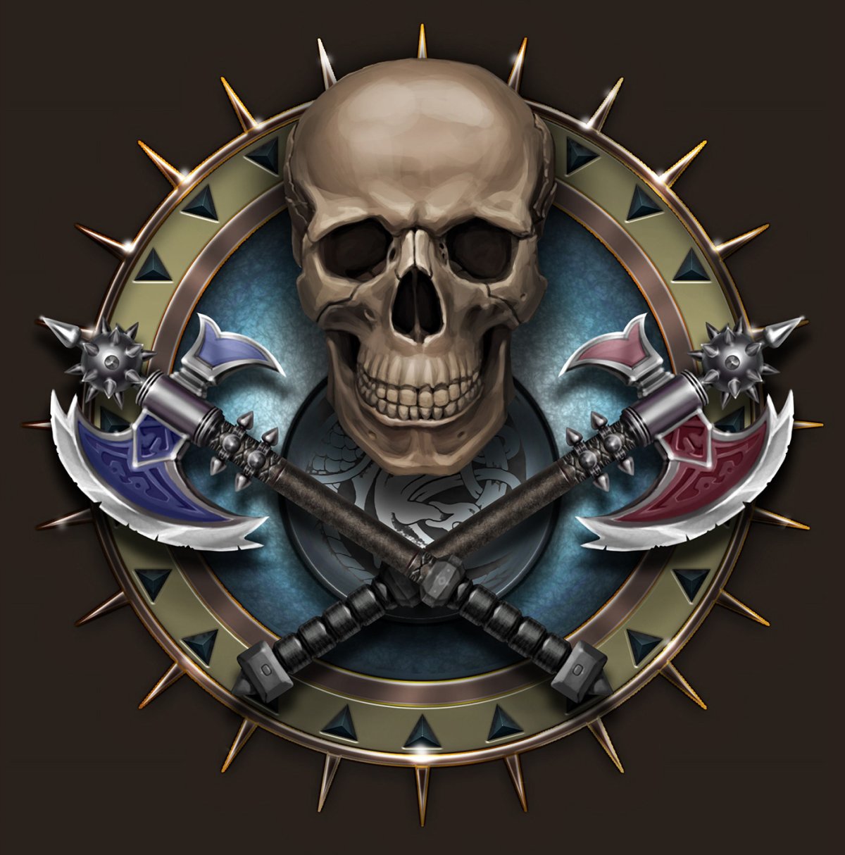 Череп в круге